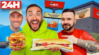 MANGIO SOLO nei FAST FOOD degli YOUTUBERS per 24H [upl. by Volin]