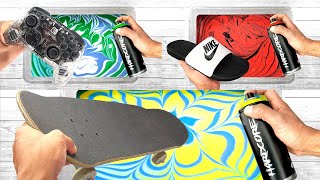 BEST of HYDRO DIPPING Compilation  SWITCH Controller  LOUIS VUITTON Skateboard  NIKE Slides [upl. by Salomon]