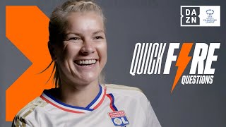 Ada Hegerberg Reveals The Defender She Least Enjoys Playing Against [upl. by Lizzy77]