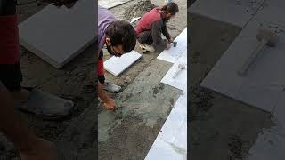 Stone fixing on floor floormarble tiles shorts [upl. by Eiramanel40]