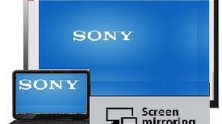 How to Mirror  Screen cast your laptop to Sony Bravia TV via Wi Fi [upl. by Atived]