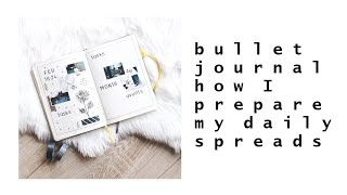 bullet journal  how I prepare my daily spreads [upl. by Omari759]