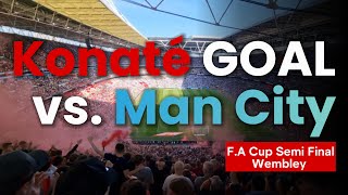 Football Highlights  Ibrahim Konaté GOAL vs Man City with Celebrations  FA Cup Semi Final 22 [upl. by Leonteen587]