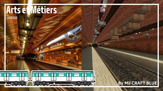 MINECRAFT  STATION ARTS ET METIERS TIMELAPSE [upl. by Asselem]