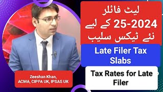 Late Filer Tax Slabs  Late Filer Tax Rates  Late Filer and Its Solution  Filer Non Filer FBR 25 [upl. by Neemsay698]