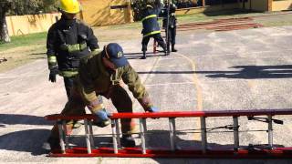 ENTRENAMIENTO ESCALERAS  BOMBEROS DE SOLANO [upl. by Notserk277]