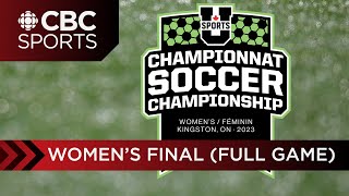 U Sports womens soccer national championship gold medal game UBC vs Trinity Western University [upl. by Russi]