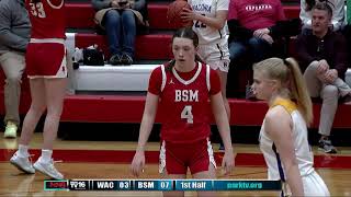 Waconia vs Benilde St Margarets Girls Basketball Feb 20 2024 [upl. by Spratt409]