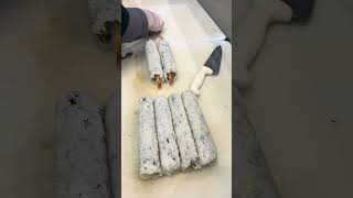 How she makes sushi deluxe rolls with shrimp tempura and snow crab from scratch naing100 sushi [upl. by Pfosi256]