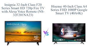 Insignia 32inch vs Hisense 40inch Smart TV Comparison 📺🤔 [upl. by Patin]