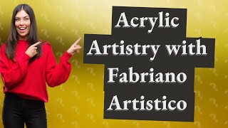 How Does Fabriano Artistico Paper Perform for Acrylic Painting [upl. by Glarum158]