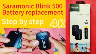 Saramonic blink 500 battery replacement [upl. by Cristiano]