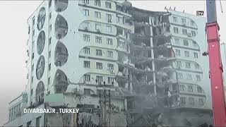 Buildings collapse after Turkey earthquake [upl. by Salsbury]