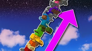 Minecraft Never Ending Rainbow Tower [upl. by Ainiger79]