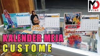 Membuat Kalender Meja  Duduk Custome pakai foto pribadi [upl. by Charmaine780]