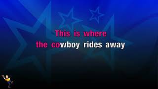 This Is Where The Cowboy Rides Away  George Strait KARAOKE [upl. by Blumenthal]