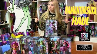 MONSTER HIGH HAUNTED BOX OPENING HAUL VIDEO IM BACK D [upl. by Bac]