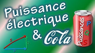 Quelle est la différence entre puissance ⚡ active réactive et apparente ⚠️ Comparatif avec du cola😄 [upl. by Ahtenak]