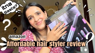 Affordable hair styler review 👀itna sasta youtubevideo drumstonehairstyler hairstyler fashion [upl. by Thayne]