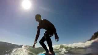 Surfing at Bolinas and Point Reyes [upl. by Lienahs711]