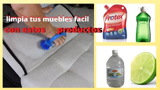 COMO LIMPIAR LOS MUEBLES DE TELA  IMPRESIONANTE  productos fáciles [upl. by Odnala986]