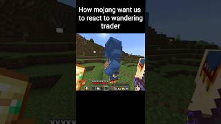 How mojang want us to react to wandering trader [upl. by Ennaoj407]