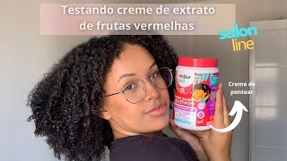 TESTANDO CREME DE EXTRATO DE FRUTAS VERMELHAS 💖salonline💖 [upl. by Navinod]