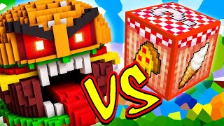 HAMBURGUERZILLA VS LUCKY BLOCK COMIDA MINECRAFT LUCKY BLOCK CHALLENGE [upl. by Ailecnarf]