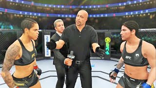 Amanda Nunes vs Ketlen Vieira Full Fight  UFC 4 Simulation [upl. by Mapes]