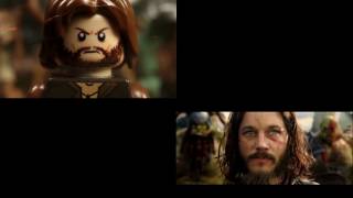 The Makgora Lothar vs Blackhand LEGO Stop Motion Side by Side [upl. by Anu]