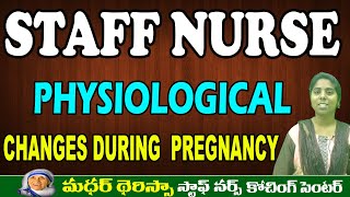 II STAFF NURSE II PHYSIOLOGICAL II CHANGES DURING PREGNANCY II SAI PRASANNA MADAM II [upl. by Seira131]