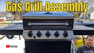 Gas Grill Assembly  Char Broil Performance 5 Burner Gas Grill [upl. by Arret]