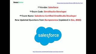 Dec 2022 Dumpsreview OmniStudioDeveloper PDF Dumps and Exam Questions 2641 [upl. by Hplodnar107]