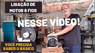 Como ligar motor 220v monofásico 6 fios [upl. by Sakul694]