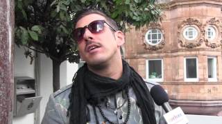 ESCKAZ in London Interview with Francesco Gabbani Italy at London Eurovision Party [upl. by Emmerie]