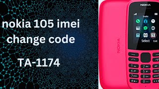 Nokia 105 imei change code TA1174 only emergency calls [upl. by Toulon]