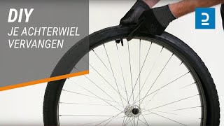 Fietsonderhoud Hoe je achterwiel met vrijwiel zelf vervangen [upl. by Isyak235]