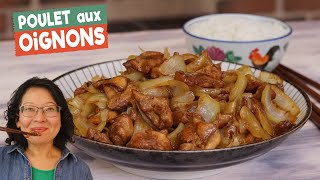 Poulet aux oignons🍗🧅Aussi bon que le bœuf aux oignons rapide simple à faire avec peu dingrédients [upl. by Imoian]