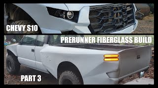 2002 CHEVY S10 PRERUNNER PART 3 FIBERGLASS BUILD FROM SCRATCH BAJA STYLE [upl. by Curley292]