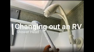 Changing out an RV Shower Head [upl. by Novert]