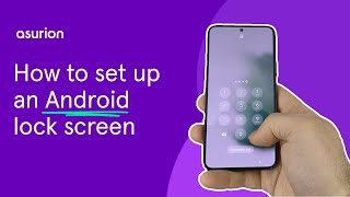 How to set up change and remove a screen lock on an Android phone  Asurion [upl. by Eleen]