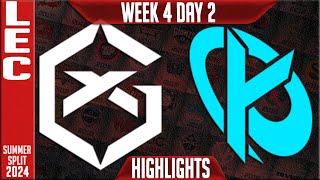 GX vs KC Highlights  LEC W4D2 Summer 2024  GiantX vs Karmine Corp Week 4 Day 2 [upl. by Lodhia]