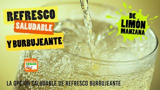 No compres más REFRESCO ¡Haz esta versión SALUDABLE y BURBUJEANTE de Limón receta soda [upl. by Feliza]