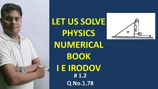 Acceleration of body relative to horizontal surface on which wedge slides [upl. by Kakalina]