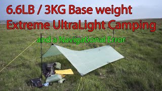 Ultralight wild camping and getting lost on Dartmoor with MLD Grace solo tarp 3kg  65LB [upl. by Niwle]