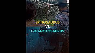 Spinosaurus vs Giganotosaurus jurassicpark jurassicworld battle edit [upl. by Brena]