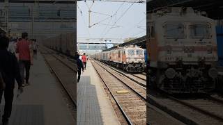 Shriller TKD 39071 Sakarni Livery WAP7 with 12931 ADI  MMCT Double Decker Express skipping Virar [upl. by Sackey]