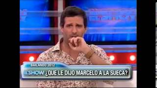 El video de la propuesta indecente de Tinelli a la Sueca [upl. by Vokay]