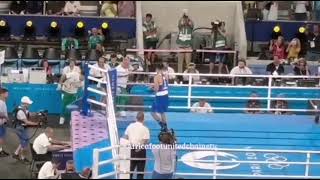 Lentrée sur le ring de ImaneKhelif 🇩🇿Cest parti pour cette demifinale 🔥🔥🔥 [upl. by Yla258]