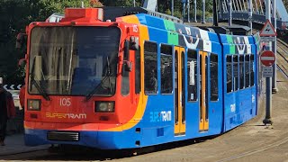 Sheffield SuperTram 105 From Middlewood To Meadowhall [upl. by Ahkos]